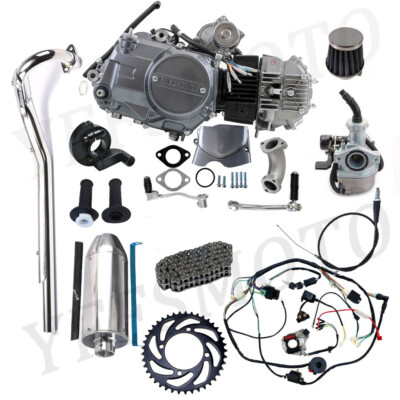Lifan 125cc Semi Auto Engine Motor Wiring Full Kit Z50 CL90 CT110 CRF80 Pit Bike