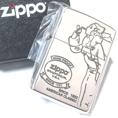 Zippo Lighter Classic Windy 2SV-WINDY Silver Regular Case Japan