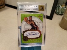 2003-04 UD TRIPLE DIMENSIONS DWYANE WADE AUTO SP Rookie #D /100 BGS 8.5 AUTO 10