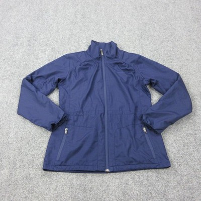 Columbia Jacket Womens Small Blue Softshell Fleece Lined Full Zip Pockets