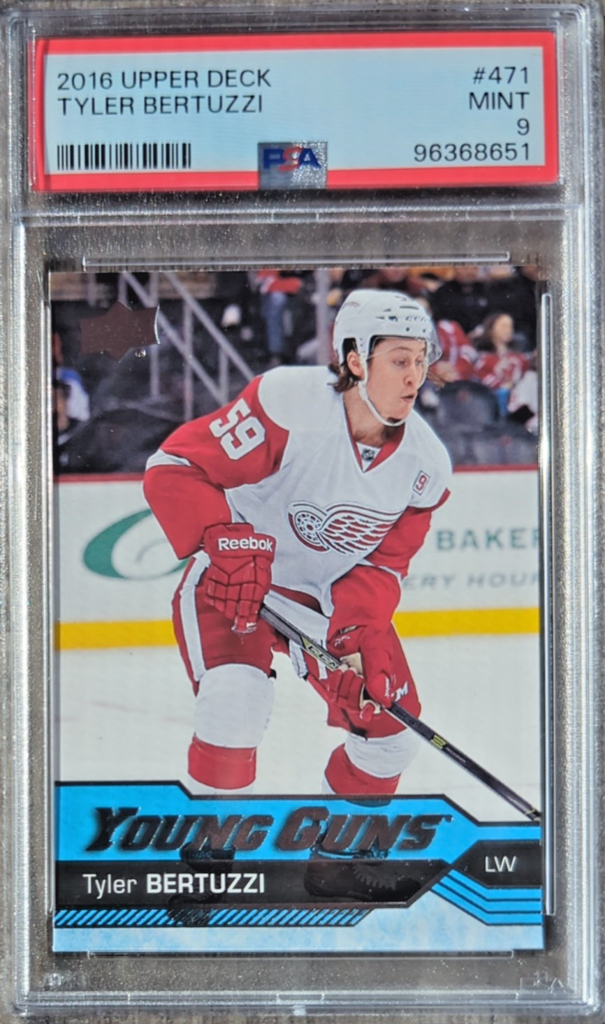 2016-17 Upper Deck - PSA 9 Young Guns Tyler Bertuzzi #471 (RC)