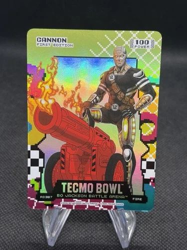 Bo Jackson Battle Arena Tecmo Bowl Cannon 80s Rad Battlefoil Fire RD387