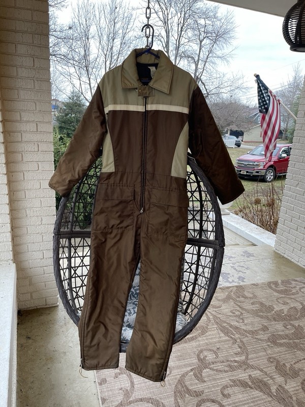Walls Blizzard-Pruf VTG Insulated Snowsuit  Brown/Tan Medium Regular Made In USA