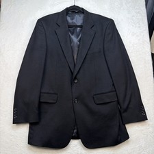 Jos. A. Bank Men  s Black Cashmere Blazer Sport Coat 42L Luxury Suit Jacket