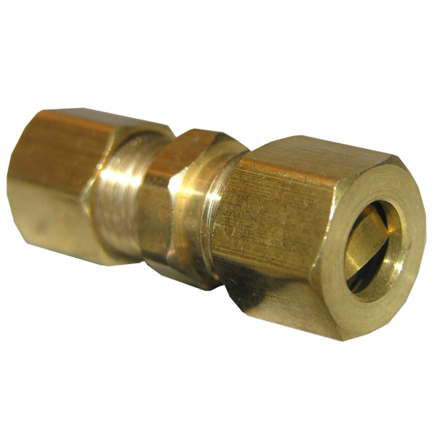 176209 1/4Inch Compression by 1/8Inch Compression Brass Union