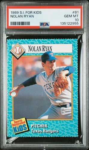 135122955 Nolan Ryan 1989 Sports Illustrated For Kids #81 PSA 10