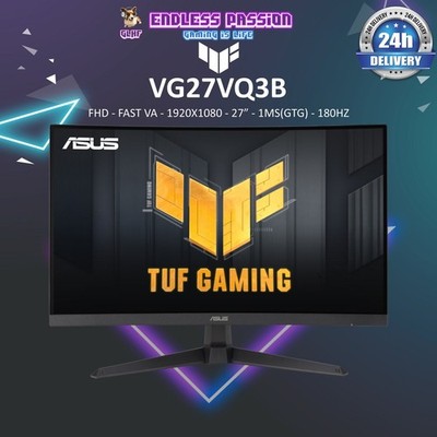 ASUS TUF Gaming VG27VQ 27” Curved Monitor - Black for sale online