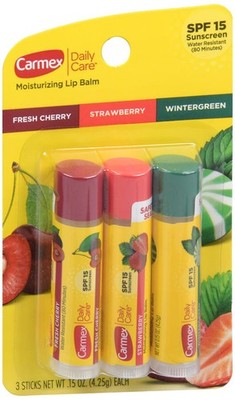 Carmex Daily Care Assorted Flavors Lip Balm Carded