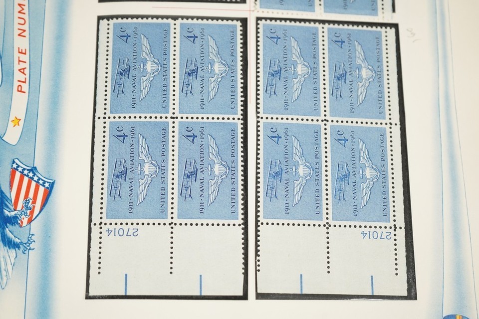 Us Collection 380 4 Cent Plate Blocks All 4 Corners With Various Plate ...