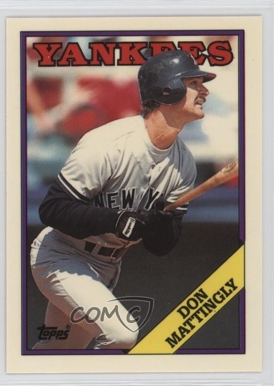 1988 Topps Collector's Edition (Tiffany) Don Mattingly #300 bn5