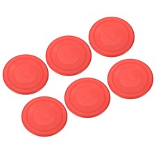 6Pcs 7 Inch Flying Disc, Soft Waterproof for Outdoor Playing Sport Game, Red
