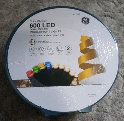 GE Color Choice 600-Ct 124 ft Color Changing MicroBright LED Light 8 Function