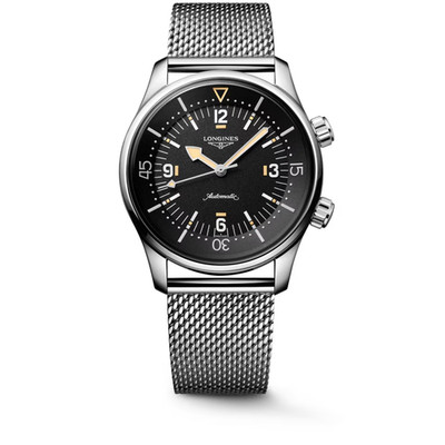 Longines Legend Diver 59 42mm Black Dial Stainless Steel Watch L37954599
