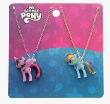 My Little Pony Rainbow Dash  Twilight Sparkle Best Friend Necklace Set New