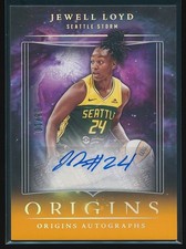 Jewell Loyd 2024 Panini Origins WNBA Origins Gold Auto #OA-JL 8/10