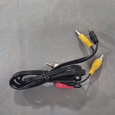 3.5mm Aux Male to 3-RCA Female AV Component Adapter Cable audio video 6" Cord