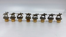 Blanton's Bottle Stoppers Complete Set 8 Letters A-H Bourbon cORK Full Set