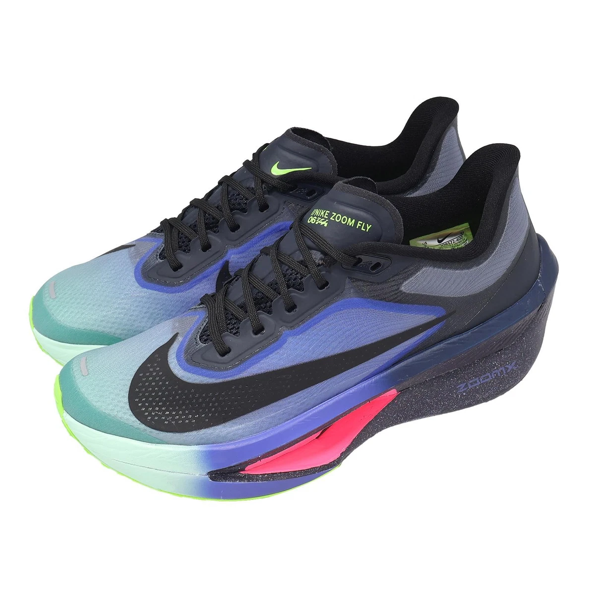 6.6 トライミッド Nike Zoom Fly 6 Glam Dark Obsidian Emerald Men Road Running Shoes
