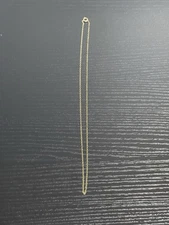 18" 1.2mm Gold Tone Stainless Steel Cable Chain Necklace w/ Spring Ring Clasp