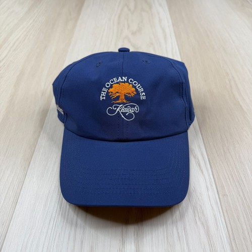 Kiawah Mens Blue Island The Ocean Course Logo The Invitational Golf Hat Cap