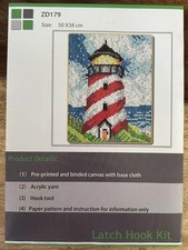 LUBOTS Lighthouse latch hook kit 50x38 Centimeters