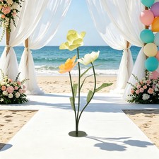 3-Head Artificial Flower, Decoration Flowers, Standing Decoration Flowers