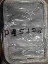 Petskd Soft-Sided Pet Carrier Travel Bag Gray  Black Mesh Airline Style Open Bx