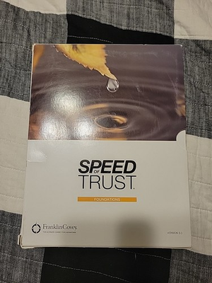#ad Speed Of Trust Foundations Kit By FranklinCovey Version 3.0 New $20.00