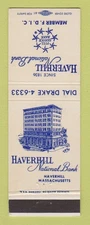 Matchbook Cover - Haverhill National Bank MA