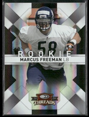 Marcus Freeman 2009 Donruss Threads NOTRE DAME HEAD COACH ROOKIE RC #/250