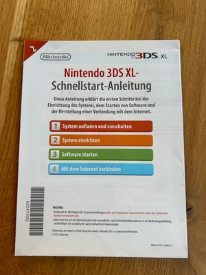 Nintendo 3DS Anleitung - Schnellstaranleitung | MKA-SPR-S-GER-C1