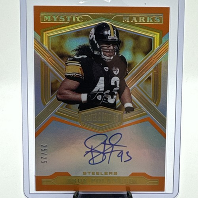 #ad #ad Troy Polamalu 2020 Plates and Patches Mystic Marks Auto Gold 25 Steelers HOF $200.00
