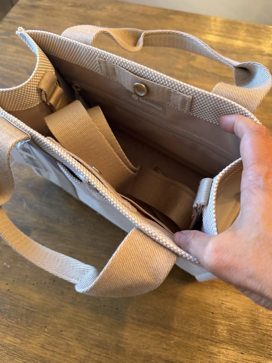 New with Tags Lululemon Two-Tone Mini Canvas Tote Bag - Mojave Tan