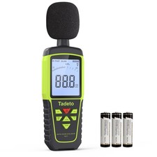 Decibel Meter, Tadeto Digital Sound Level Meter Portable SPL 30dB Green