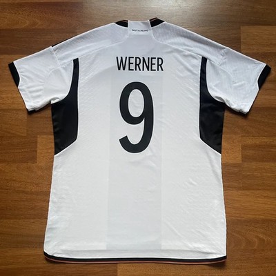 GERMANY ADIDAS 2022 WORLD CUP FOOTBALL HOME JERSEY #9 WERNER SIZE XL  HF1693