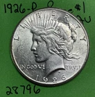 1926-P Peace Silver Dollar $1 AU About Uncirculated US coin