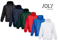Recycled Polyester Water Repellent Finish Windbreaker Jacket Coat with Hood