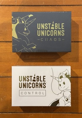 Unstable Unicorns - Control & Chaos Base Decks Crowdfunding Exclusives NEW