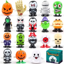 18PCS Halloween Wind Up Toys Bulk, Party Favors for Kids, Trick or...