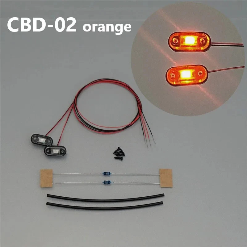 LED Contour Lamp Side Lights for 1/14 Tamiya RC Truck SCANIA 770S VOLVO Car - Image 3 of 4