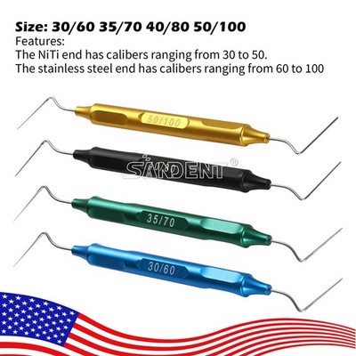 USA Dental Endo Gutta Percha Tips Hand Plugger Condenser NITI Stainless Set