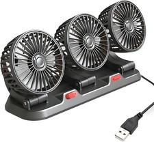 12v Three Head Car Fan Portable Vehicle Cooler Truck 360 Rotatable Auto Cooling 12v Three Head Car Fan Portable Vehicle Cooler Truck 360 Rotatable Auto Cooling