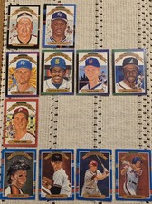 1986-1990 LEAF DONRUSS DIAMOND KINGS BASEBALL 11 CARD LOT MIKE SCOTT GREGG OLSON