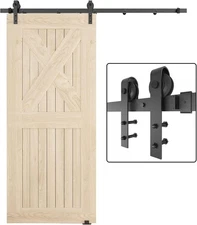 Puerta Corrediza Herrajes Para Puerta De Madera De 6.6 Pies Kit Para Puertas KIT