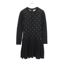 CHANEL Long sleeved Dress P50016K06342 Mohair Cashmere Black Used Women #34