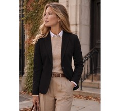 J.Crew Parke Black Wool Blazer Black Size 0 Classic Timeless Minimalist Jacket