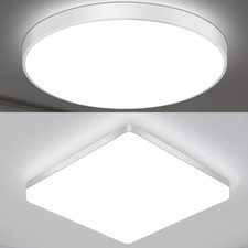 LED Deckenlampe Panel Deckenleuchte Schlafzimmer Bad Wohnzimmer Flurlampe IP44