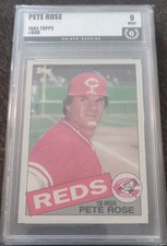 1985 Topps #600 Pete Rose Golden Grading 9 Cincinnati Reds ⚾️