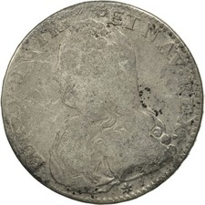 Moneda, Francia, Luis XV, 1/2 Écu aux branches d'olivier, 1/2 ECU, 44 Sols