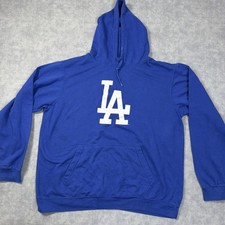 Los Angeles Dodgers Hoodie Sweatshirt Mens XL Blue MLB Baseball Stitches